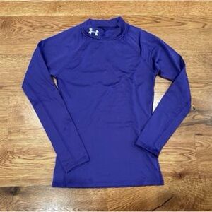 Under Armour purple cold gear top. Boys youth small